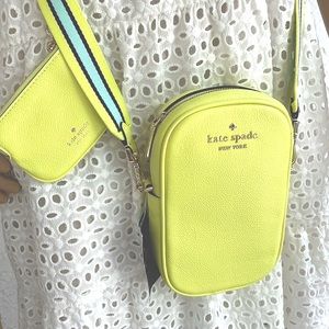 BEAUTIFUL NORTH SOUTH PHONE CROSSBODY PEBBLED LEATHER MELON RIND ROSIE BAG